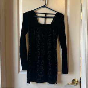 Free People velvet black dress